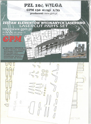 GPM Wręgi do modelu kartonowego PZL 104 w skali 1:33