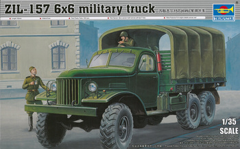 Trumpeter 01001 ZIL-157 6x6 military truck model plastikowy do sklejenia i pomalowania