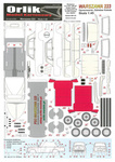 Model kartonowy Orlik A039 Warszawa 223 - model kartonowy