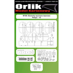  Orlik W194 Elementy wycinane laserowo do modelu kartonowego Orlik 194 Eu47