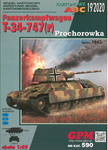 Model kartonowy GPM 590 Pz.Kpfw T-34-74(r) Prochorowka