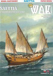 Model kartonowy WAK 7-8/15 Żaglowiec Saettia
