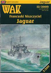 Model kartonowy WAK 12/09 Francuski niszczyciel Jaguar