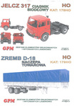 Model kartonowy GPM 179H0+178H0 Jelcz 317 + ZREMB D-18