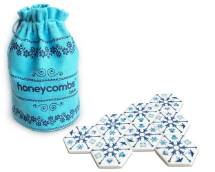 Honeycombs Blue Plastry Miodu
