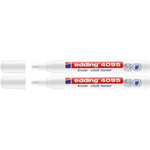 Marker Kredowy Biały x2 2-3 mm (edding)
