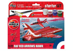 Airfix A55002 RAF Red Arrows Hawk Starter Set model plastikowy do sklejenia i pomalowania