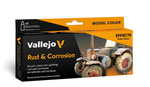 Vallejo Effects Color Series 70262 Rust & Corrosion zestaw 8 farb