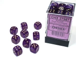 Kości zestaw 36xD6 Chessex 27987 Borealis Royal Purple w/gold