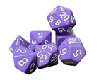 Kości zestaw RPG Chessex Opaque Purple/White