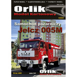 Orlik A040 Jelcz 005M samochód pożarniczy OSP Bielsko-Biała Hałcnów model kartonowy do sklejenia