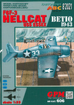 Model kartonowy GPM 606 F6F-3 HELLCAT BETIO 43