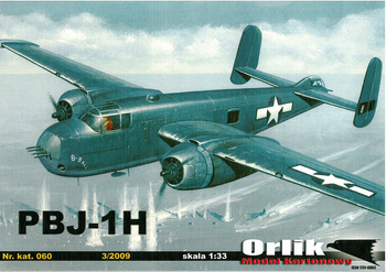 Orlik 190 B-25J Mitchell MAID in the SHADE model kartonowy do sklejenia