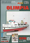 Model kartonowy GPM 471 statek żeglugi przybrzeżnej m/s Olimpia 