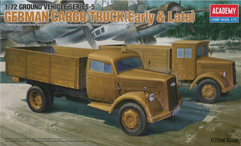 Academy 13404 German Cargo Truck (Early & Late) model plastikowy do sklejenia i pomalowania