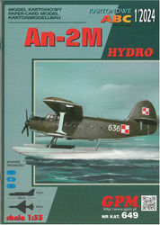 GPM 649 An-2M Hydro model kartonowy do sklejenia