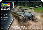 Revell 03328 czołg T-55A/AM with KMT-6/EMT-5
