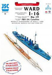 Model kartonowy JSC nr 66 niszczyciel Ward, okręt podwodny I-16