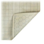 Mata RPG zmywalna kwadraty/hexy 58x65 cm