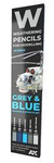 Weathering Pencils For Modeling - Grey & Blue