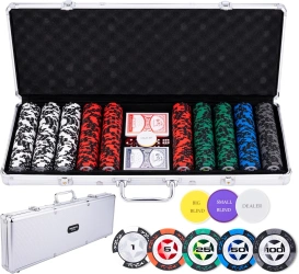 Zestaw do pokera 500 Prestige niskie nominały w walizce