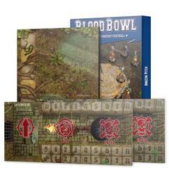 Blood Bowl Amazons Team Pitch & Dugouts boisko