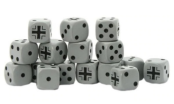 Bolt Action German Balkenkreuz D6 Dice pack kości