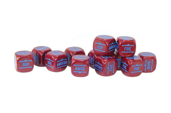 Bolt Action Order Dice - Maroon