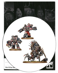 Chaos Space Marines Warpforged Venomclawler and Obliterators