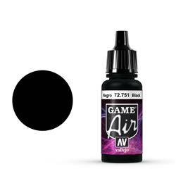 Farba Vallejo Game Air 72751  Black