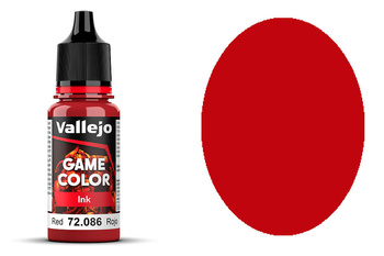 Farba Vallejo Game Color 72086 Ink Red 18 ml (2023)