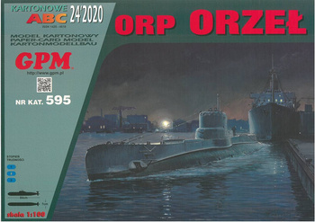 GPM 595 ORP Orzeł model kartonowy do sklejenia