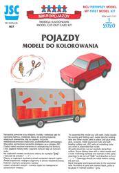 JSC 807 Pojazdy modele do kolorowania