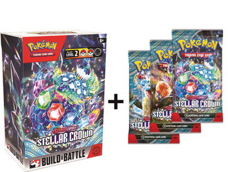 Karnet turniejowy Pokemon TCG Prerelease Stellar Crown + 3x booster jako nagroda!