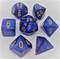 Kości zestaw RPG Borealis Royal Blue