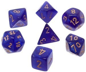 Kości zestaw RPG Chessex Borealis Royal Purple