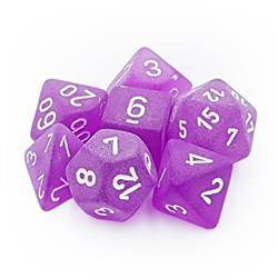 Kości zestaw RPG Frosted Purple Chessex