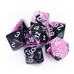 Kości zestaw RPG Gemini Black Pink Chessex