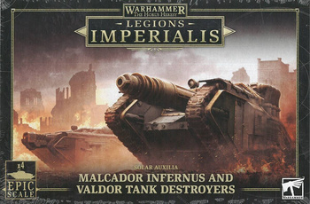 Legions Imperialis Malcador Infernus and Valdor Tank Destroyers