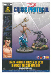 Marvel Crisis Protocol CP158 Black Panther, Chosen of Bast & Namor, the Submariner Character Pack