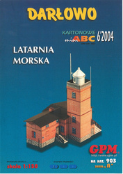 Model kartonowy GPM 903 Darłowo - Latarnia morska