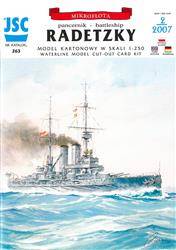 Model kartonowy JSC 263 Przeddrednot S.M.S. Radetzky