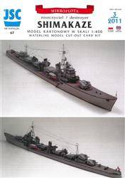 Model kartonowy JSC 67 Niszczyciel IJN Shimakaze