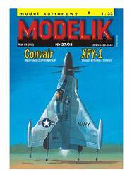 Model kartonowy Modelik - Convair XFY-1