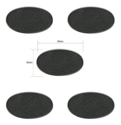 Podstawki Citadel 60x35 mm Oval Bases  / owalne (5 sztuk)