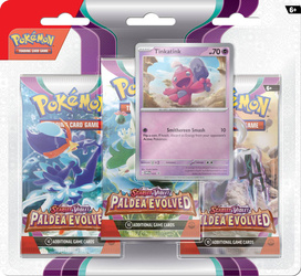 Pokemon TCG Scarlet & Violet - Paldea Evolved 3-Pack Blister Tinkatink