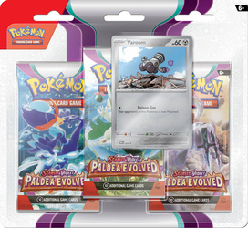 Pokemon TCG Scarlet & Violet - Paldea Evolved 3-Pack Blister Varoom