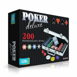 Poker Deluxe - Zestaw w walizce 200 żetonów (Albi)