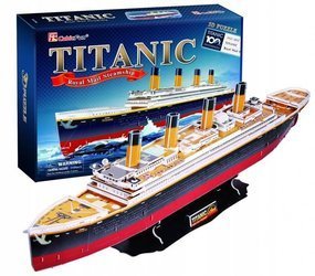 Puzzle 3D 113 Titanic zestaw XL (Cubic Fun)