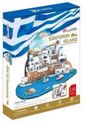 Puzzle 3D 129 el. Wyspa Santorini